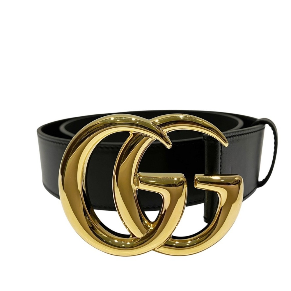 Gucci GG Marmont Leather Alloy Belt 406831